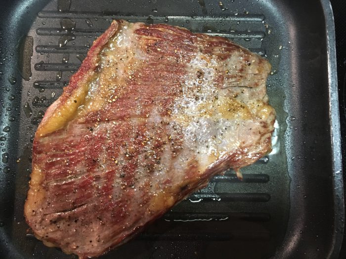 Flankensteak vom Hofladen Thomahof, Brandl